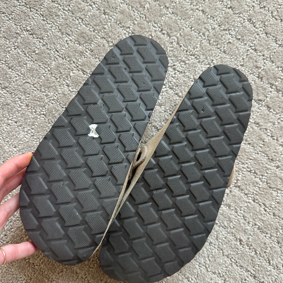 Beige Suede Slip-On Clogs - Picture 4 of 4